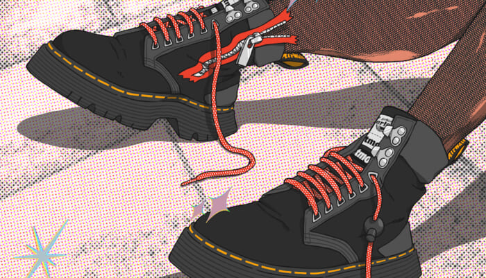 ヒントにしたのは日本のアニメ!? ドクターマーチンとアトモスが企むスペシャルなブーツが登場。