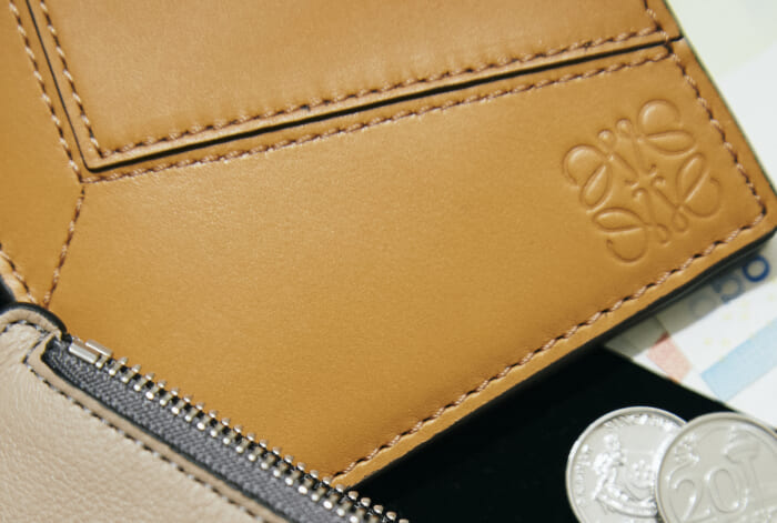 The iconic Loewe puzzle bag is now a wallet.