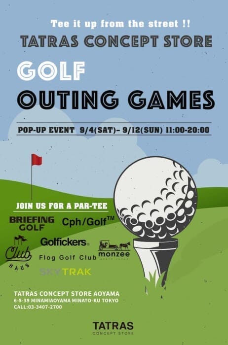 A simulation golf studio is now available on Kotto Dori! A pop-up is now being held at the Tatras Concept Store.