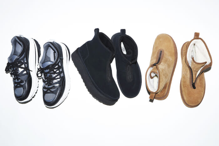 With UGG® and White Mountaineering's collaborative shoes, you'll be ready for fall this year.
