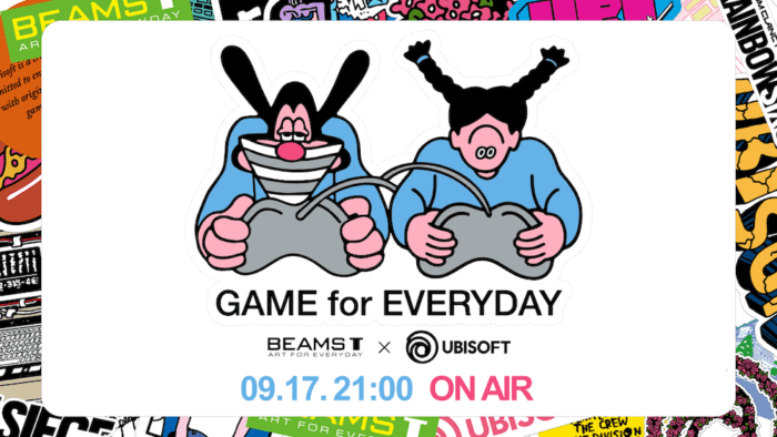 次長課長の河本、とにかく明るい安村が参加！ ビームスTとユービーアイ、DHCのコラボアイテム発売とゲーム配信が迫っています。