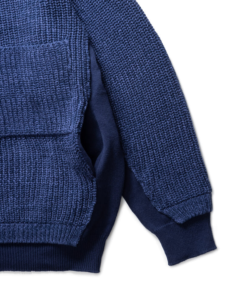 別注/1LDK YOKE 5G CONNECTING RIB CARDIGAN