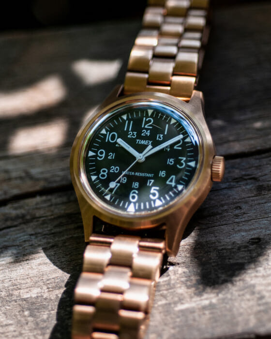 This season's Beams x Timex could be suiting up. Those classics will be reborn in copper color.