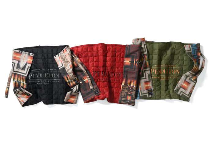 ”アウターがダウン”はよくある選択、”小物がダウン”は賢い選択。ひとの体温とあたたかさを追求するタイオンとペンドルトンのコラボです。