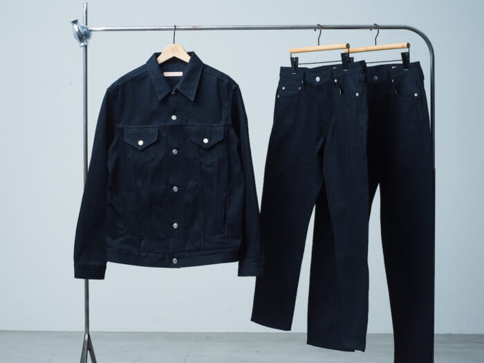The ultimate black denim, a cross between classic and modern, manufactured by RHC.