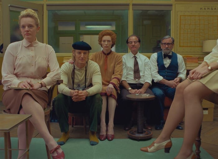 The sudden death of the editor-in-chief and the production of the final issue of the fictional magazine's editorial department drove the production of the final issue of the magazine to tears and laughter. Wes Anderson's new film, "The French Dispatch," opens today!