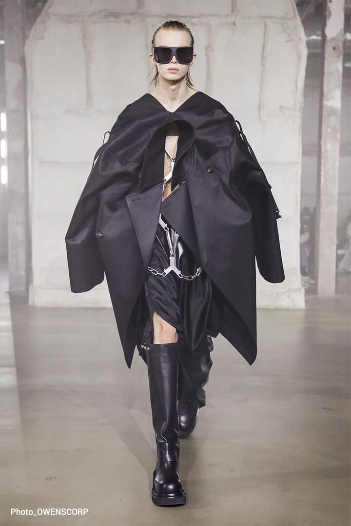 RICKOWENS♡ コットンブレンドのガウン RickOwens AW25ではベーシックなアイテムを取り入れつつも