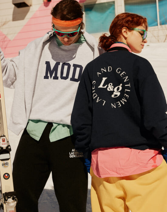 A brightly colored sweatshirt item that deserves to be the star of this spring. A collaboration between Edifice and Russell Athletic.