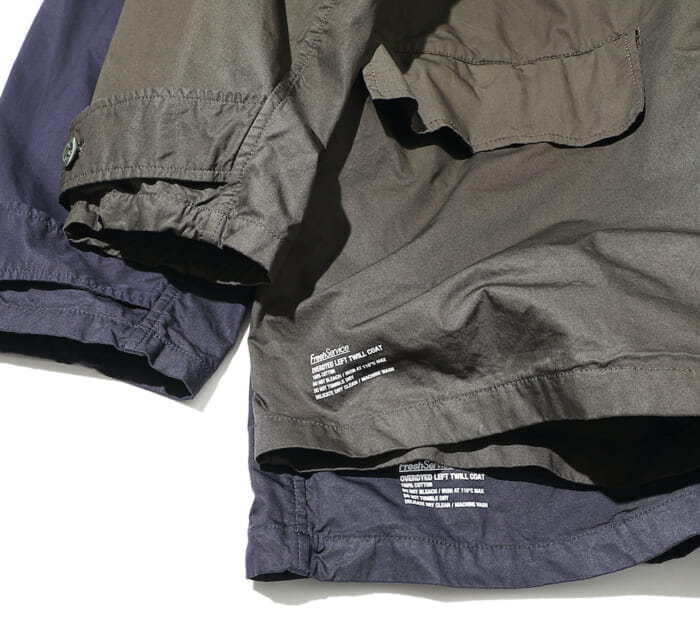 ポイントは無双仕立てと製品染め。今春のライトアウターの有力候補に、フレッシュサービスの2型を加えてみては。
