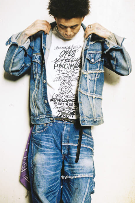 High quality body infused with edgy design. Full Count and Mine's collaborative denim is now available.