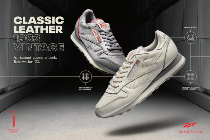 クラシックなデザインと最新鋭の履き心地。リーボックの代表作クラシックレザーにプレミアムモデルが登場！