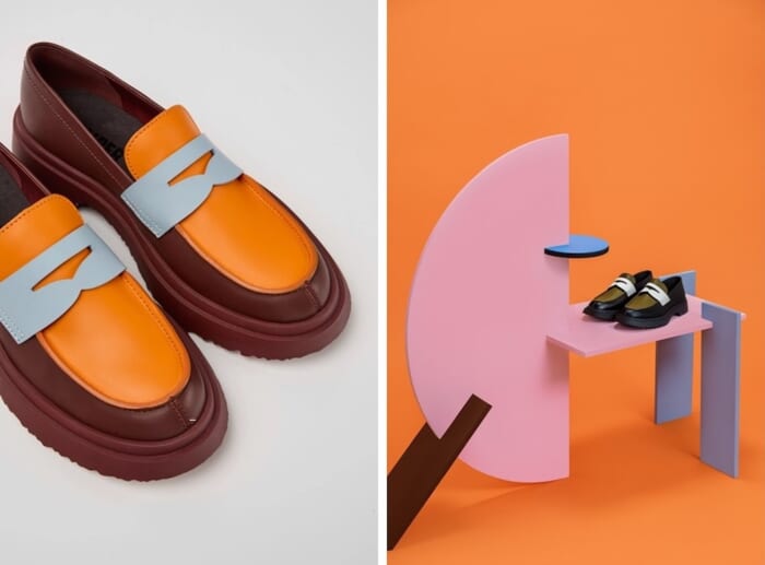 一世紀前に流行った、金属製の組み立て式おもちゃがモチーフ!? カンペールの春夏コレクションで、心も弾む足元にしましょう。