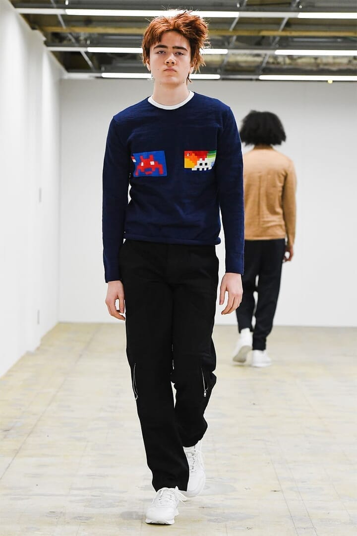 COMME des GARCONS SHIRT付けフード ネイビー 2022aw
