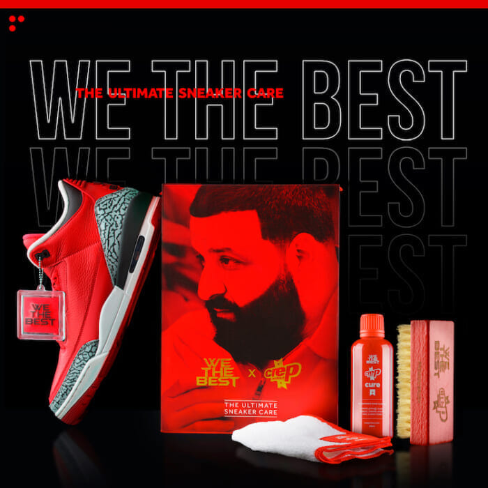 DJキャレドが次にプロデュースするのは、シューケアキット！ クレッププロテクトとのコラボで豪華なボックスが完成です。