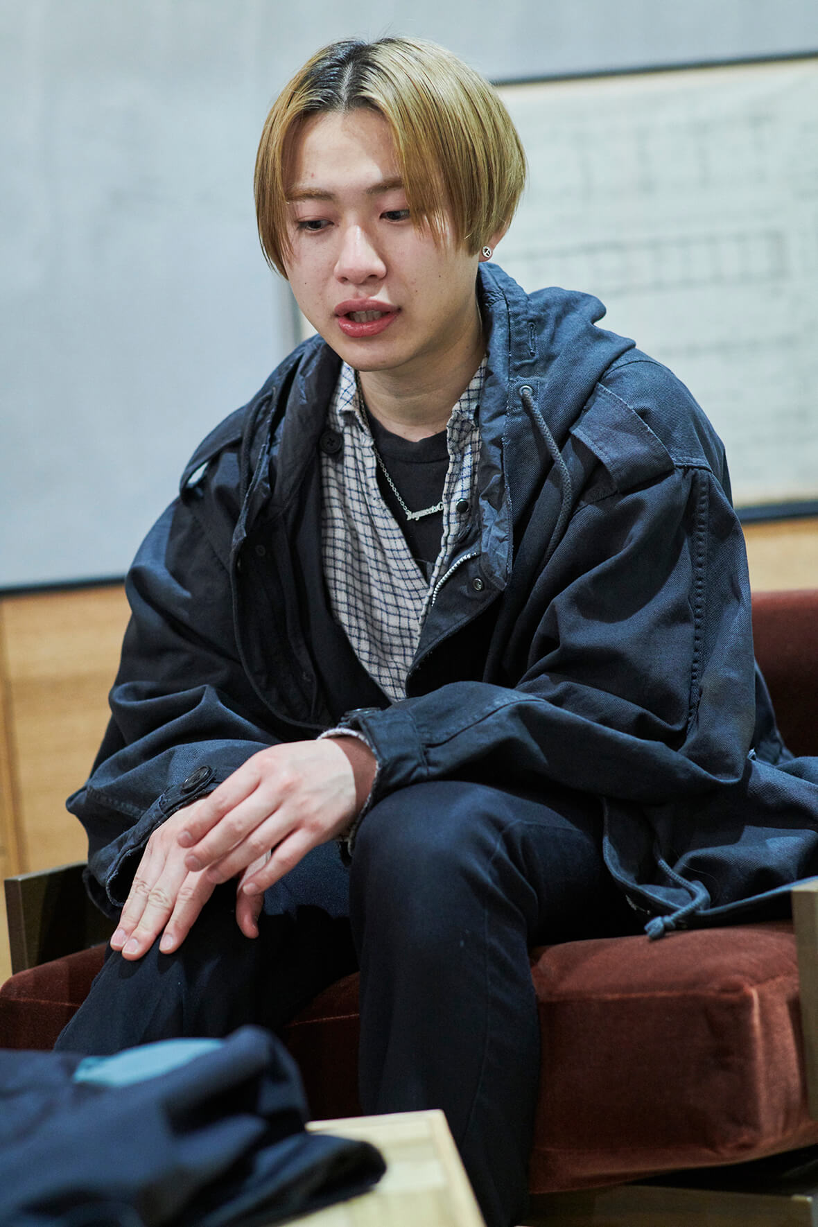 DAIRIKU ダイリクコーデュロイ ロング ピーコート 黒 M 【公式通販】