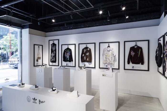 adidas Originals by Parleyの発売を記念したイベントが新宿店にて開催中。浅野美奈弥監修のフード&ドリンクも用意。