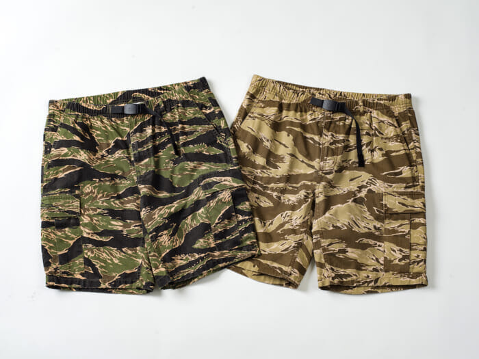 The second special order from Gramichi and RHC is a pair of cargo shorts in a soothing Tiger Camo.