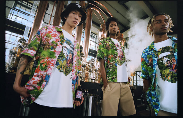 Would you like to enjoy a BAPE® drink? Our partner is the German craft gin brand Monkey 47. Apparel is also available.