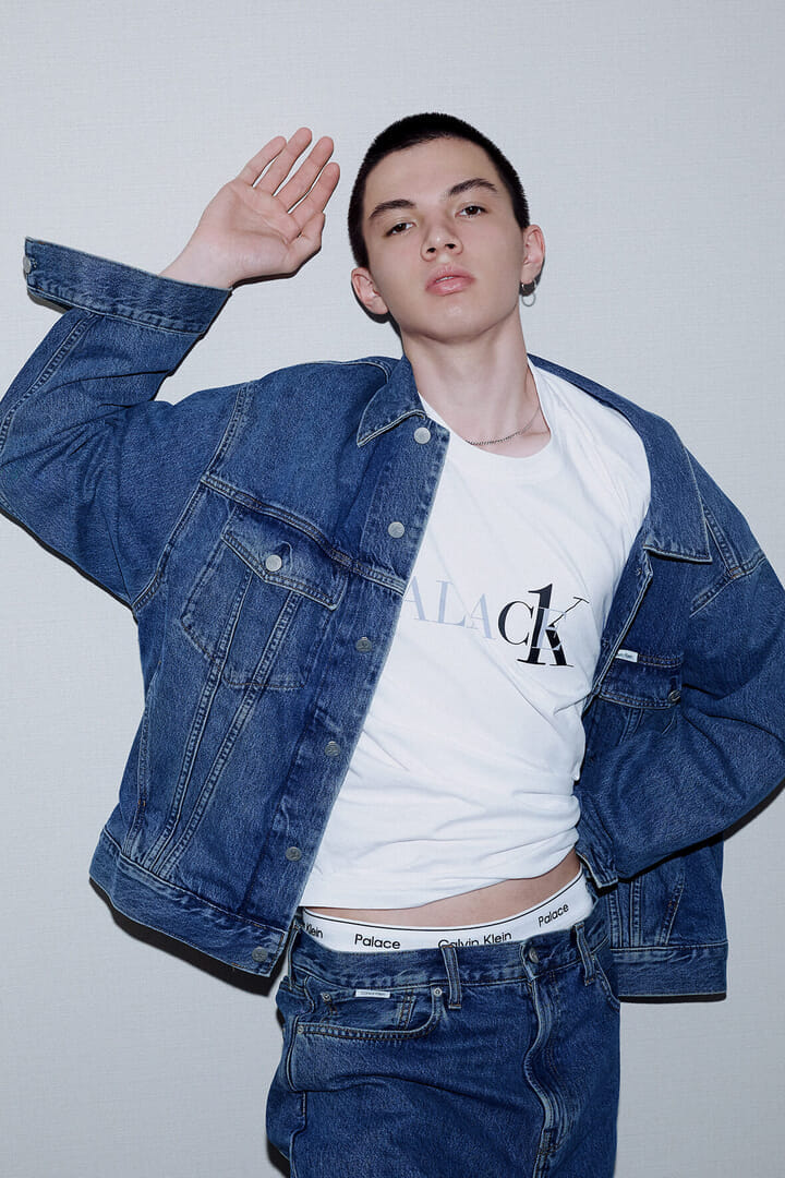 calvin klein palace denim trucker jacket