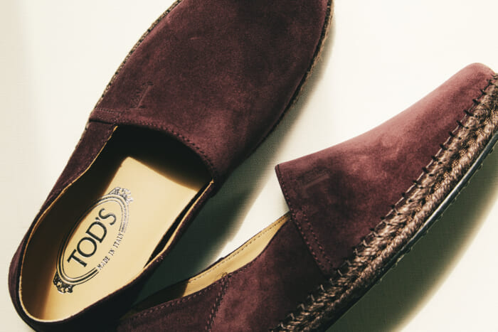 Series "Aspiring Masterpieces" No.249 Nonchalant Tod's espadrilles.