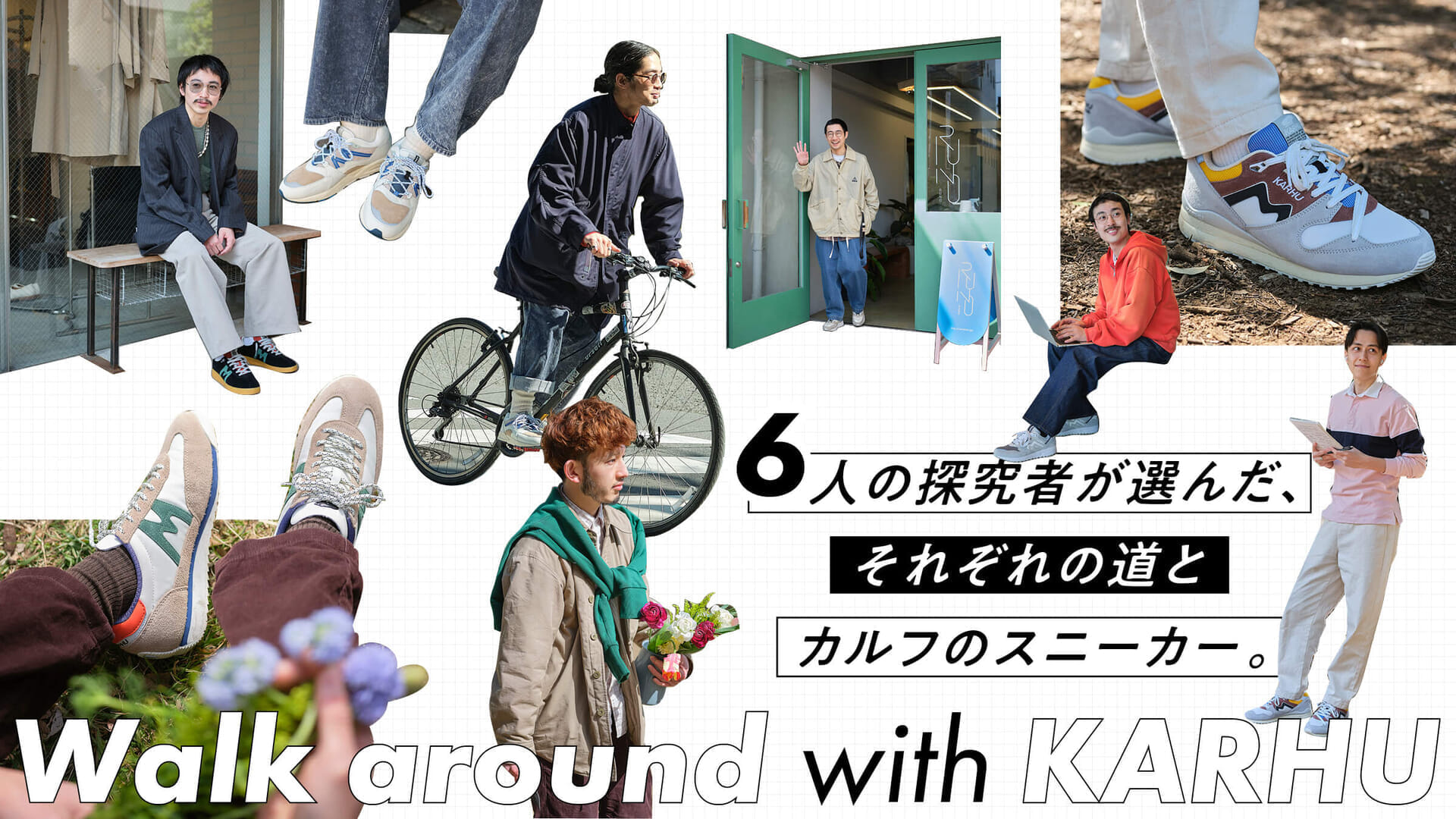 The six explorers chose their own paths and KARHU sneakers.