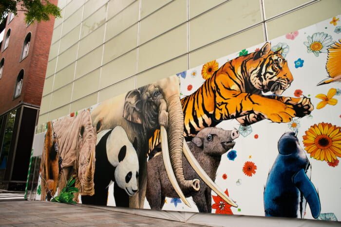 オリエンタルバザーの跡地にストリートアートが出現！ フェンディと原宿表参道欅会によるアートプロジェクトが始動。