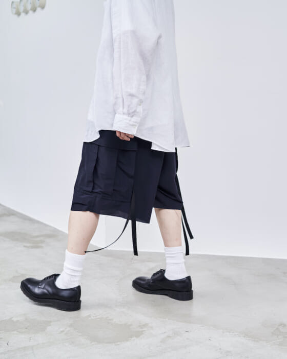 ソウモとグラフペーパーによるコラボ第三弾は美しいドレープのショーツが登場。ソウモの新作の受注販売も同時開催。