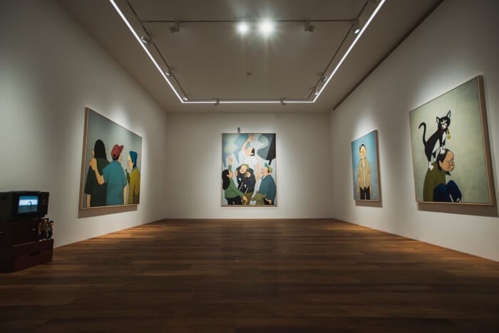 花井祐介のエキシビションが天王洲のT&Y Projectsにて開催中。200号の大型ペインティング作品も登場。