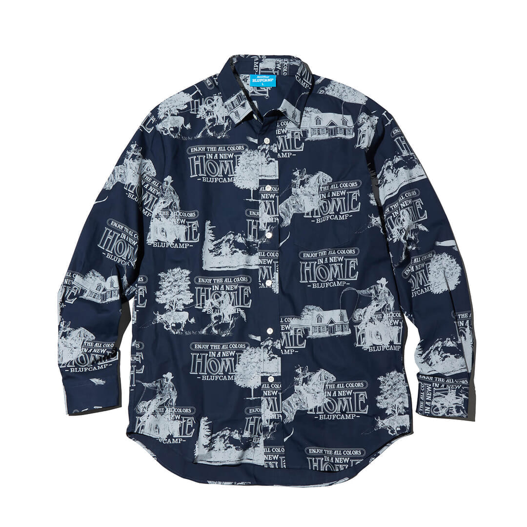 ブチギレ氏原］ 柄シャツ 長袖