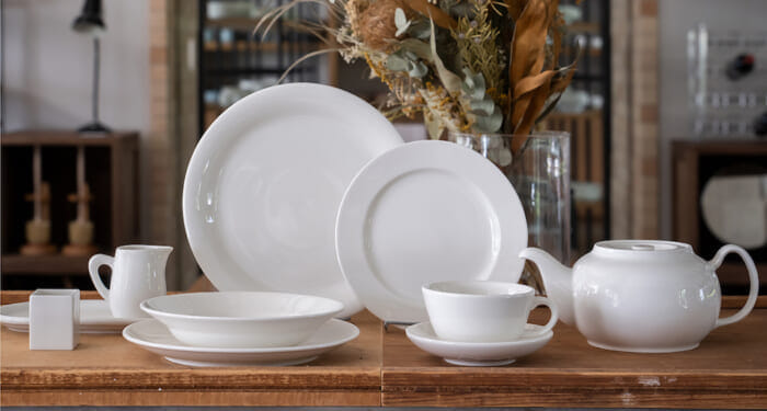 Kazuto Kobayashi found a zillion pieces of treasured tableware in Nikko's warehouse. Now on sale at Lost and Found.