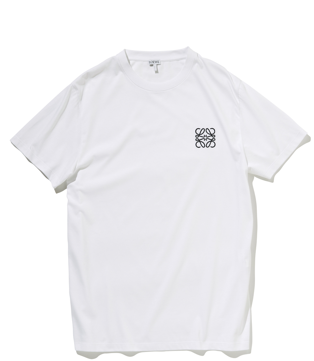 【レビューで送料無料】 LOEWE Tシャツ ワンポイント刺繍 アナグラム ロエベ Tシャツ/カットソー(半袖/袖なし)