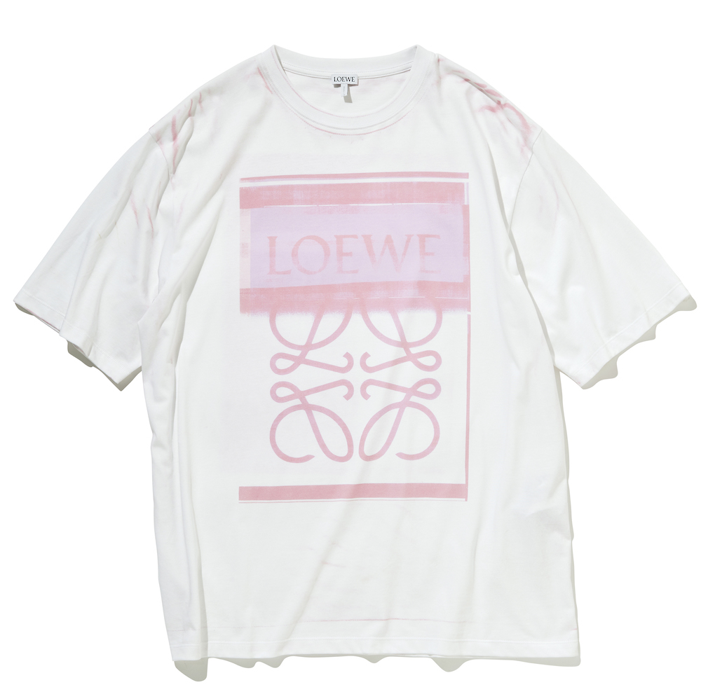 【レビューで送料無料】 LOEWE Tシャツ ワンポイント刺繍 アナグラム ロエベ Tシャツ/カットソー(半袖/袖なし)