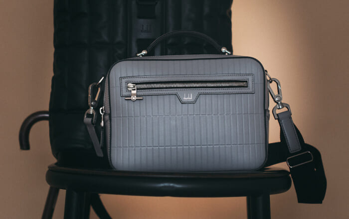Dunhill's dandy bags incorporate the design of a good old-fashioned lighter.