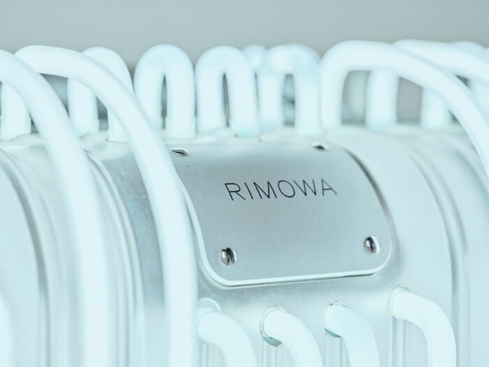 Three days of Rimowa aluminum x artist, gem art pieces.