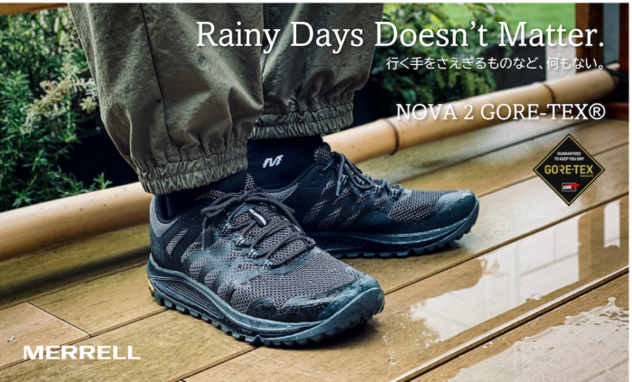 No need to say anything about the specs or design. Merrell's NOVA 2 GORE-TEX® beats the sudden rain.