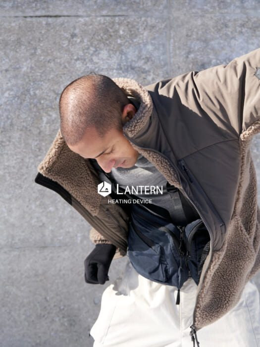 Warmth can be freely adjusted at the flick of a switch. If you are tired of "down for winter," Lantern's heat-generating outerwear is the perfect solution. There will also be a pop-up at Isetan Shinjuku!