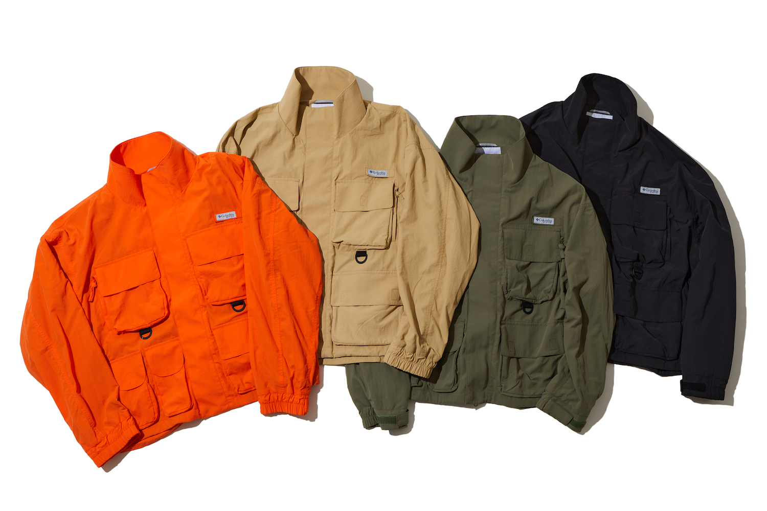 コロンビア フイナム コラボ PFG フィッシングジャケット オレンジ S