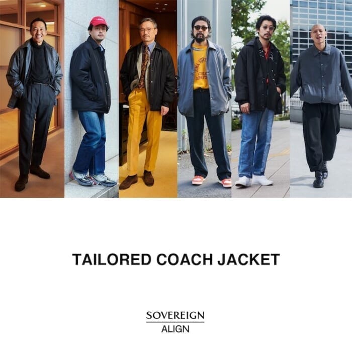 A classy coach jacket made with a tailored background. The first collaboration between Aline and Sovereign has resulted in a masterpiece!