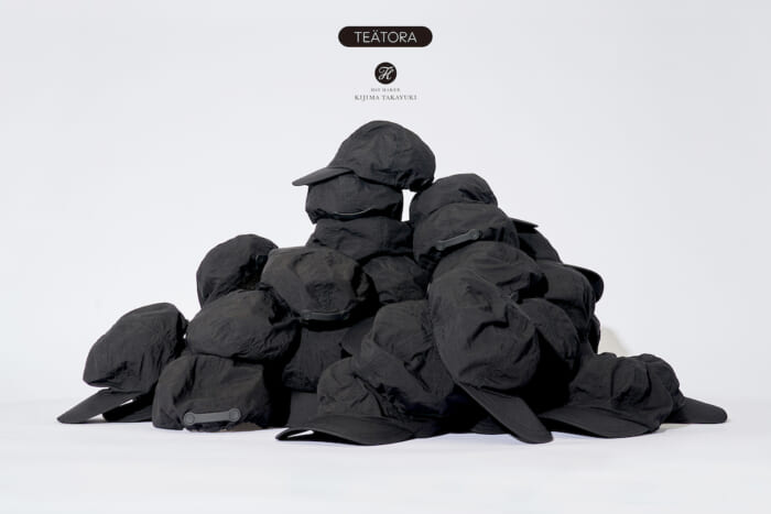 Theatra's first cap was co-created with Takayuki Kijima. The wrinkled look of the packable series is a nice touch.
