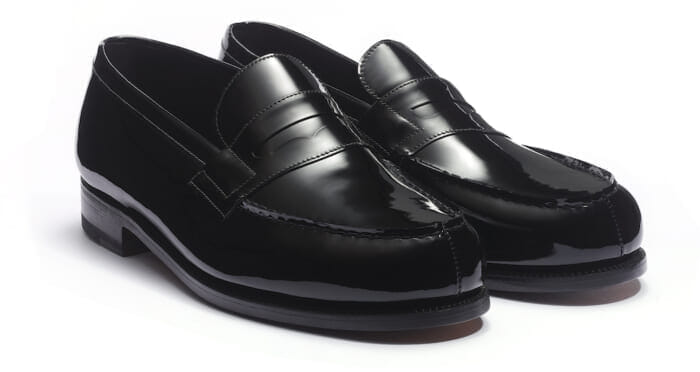 Patent leather black and red. New colors have been added to J.M. Weston's masterpiece.