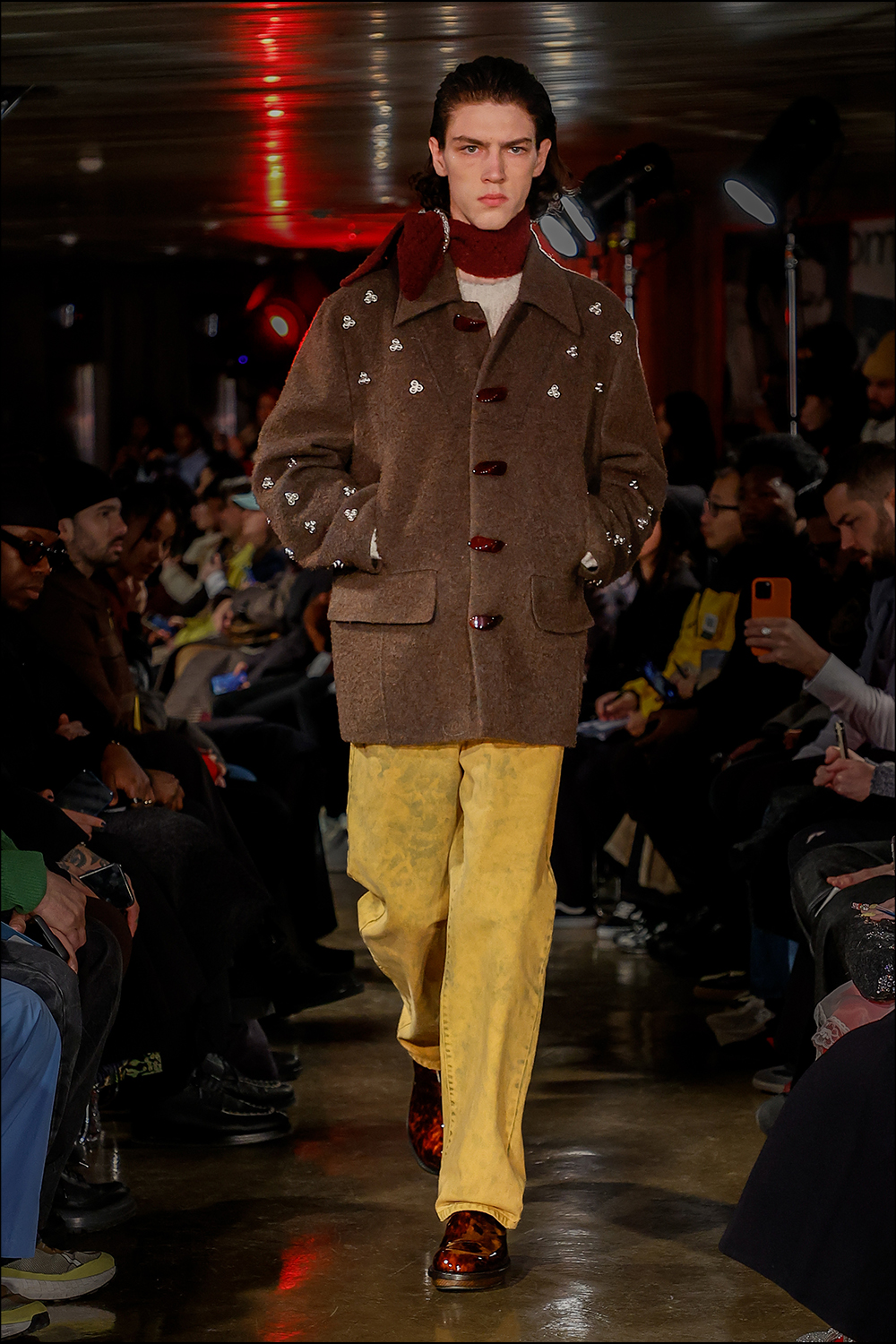 新品 NAMACHEKO 23AW VERDUN COAT スタッズ コート