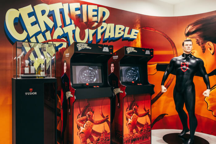 A hero named "SUPER T" welcomes you! TUDOR's new pop-up space at Dover Street Market is now open to the public.