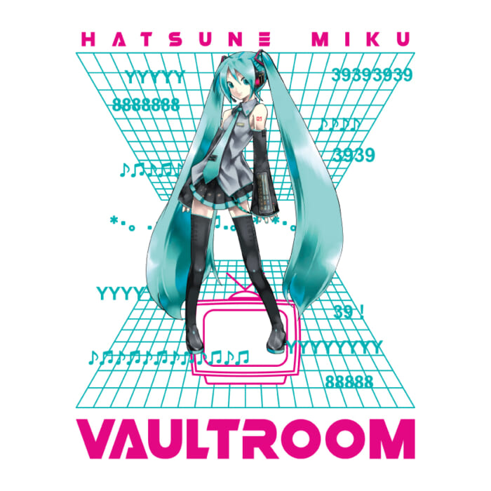 話題のゲームコミュニティー・vaultroomとバーチャルシンガー初音ミクが出会ったら。3月9日“ミクの日”にスペシャルアイテムが発売されます。