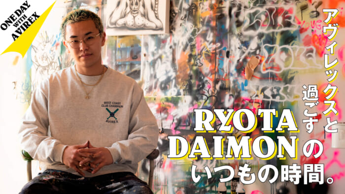 RYOTA DAIMON's usual time with Avilex.