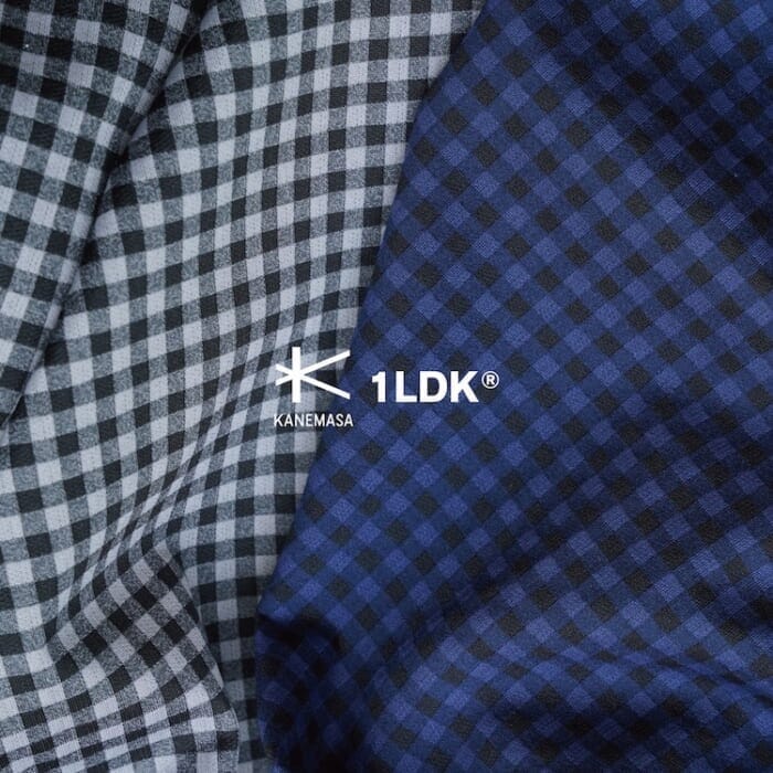 ドレスシャツさながらの細やかなギンガムチェック。でもこれニットです。カネマサと1LDKだからこそできた一級品です。