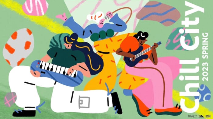 4月15・16日は池袋パルコの屋上へ！ 音楽と春の夜風を浴びて、思い思いにチルしましょう。