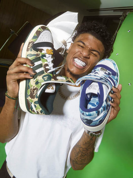 Abasing Ape® celebrates its 30th anniversary with a collaboration with adidas Originals. The second edition is the FORUM 84 LOW in camo pattern.