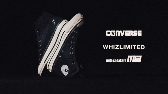 コンバース × ウィズリミテッド × ミタスニーカーズ。アッパーにパッチワークをあしらったALL STARが登場。