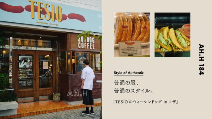 【AH.H】普通の服、 普通のスタイル。Case 111 TESIOのウィーケンドッグ inコザ