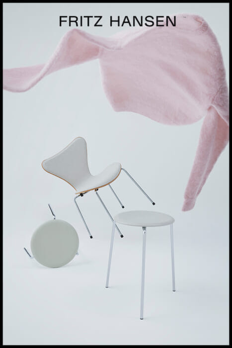 フリッツ・ハンセンが150周年を記念し、クリエイター7組とコラボ。オーラリーはブランド初となる家具を発売します。